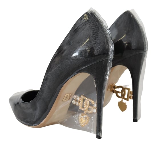 Dolce Gabbana Pumpar Klackar Svart Skinn - Image 3