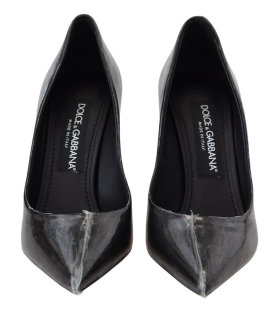 Dolce Gabbana Pumpar Klackar Svart Skinn - Image 6