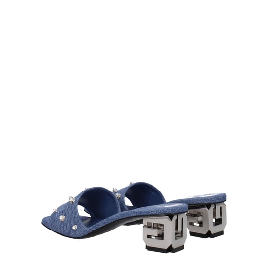 Studded Denim Hakken Sandalen - Image 4