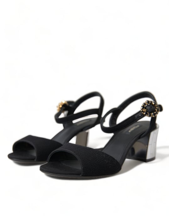 Mirror Heel Sandals Black Style - Image 4