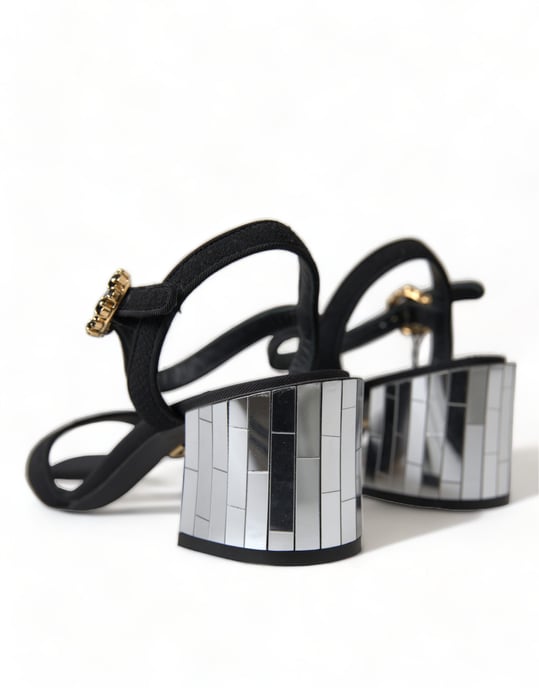 Mirror Heel Sandals Black Style - Image 5