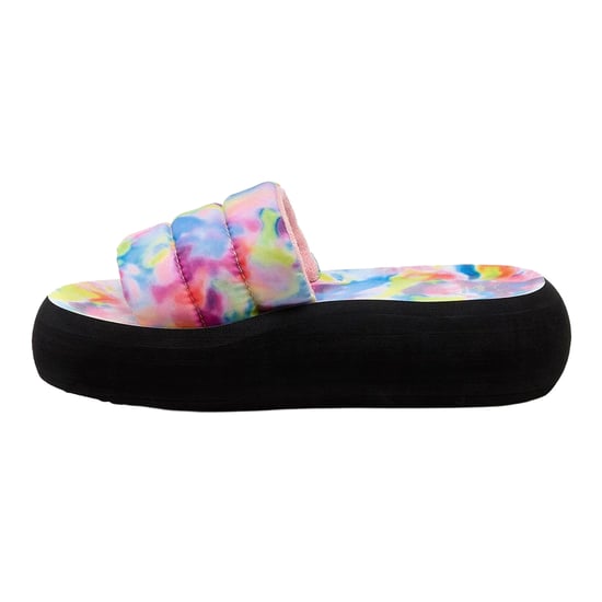 Rocket Dog Womens/Ladies Splash Loyal Tie Dye Sliders (Pink/Multicoloured) - Image 3