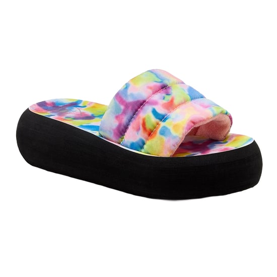 Rocket Dog Womens/Ladies Splash Loyal Tie Dye Sliders (Pink/Multicoloured) - Image 4