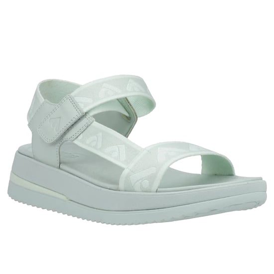 FitFlop Dames/Dames Surff Leren Detailing Rugband Sandalen (Salieborstel groen) - Image 4