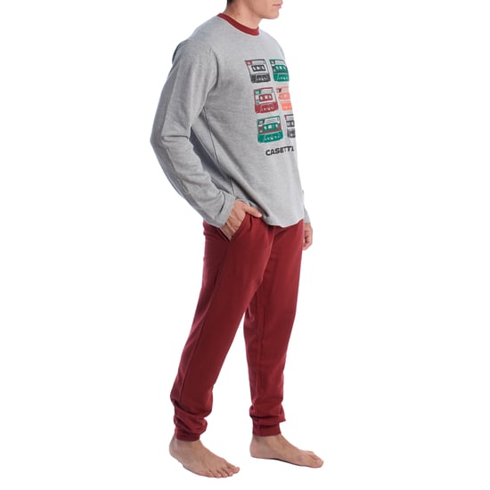 Herren Winter-Pyjama aus Plüschbaumwolle KLP6 - Image 3