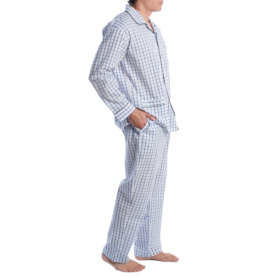 Men's Cotton Poplin Pajamas KLP5 - Image 3