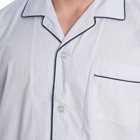 Men's Long-Sleeved Poplin Pajamas KL30233 - Image 2