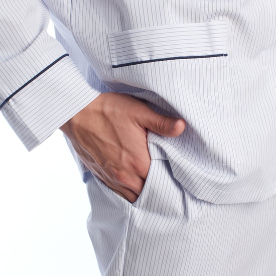 Men's Long-Sleeved Poplin Pajamas KL30233 - Image 6