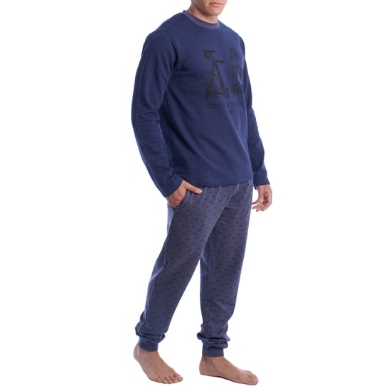 Herren Winter-Pyjama aus Plüschbaumwolle KLP6 - Image 3