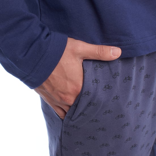 Herren Winter-Pyjama aus Plüschbaumwolle KLP6 - Image 6