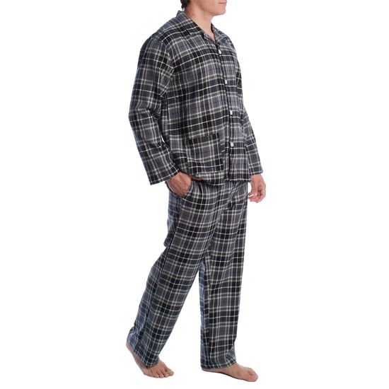 Men's Cotton Pajamas with Long-Sleeved Shirt KLP7 - Image 3