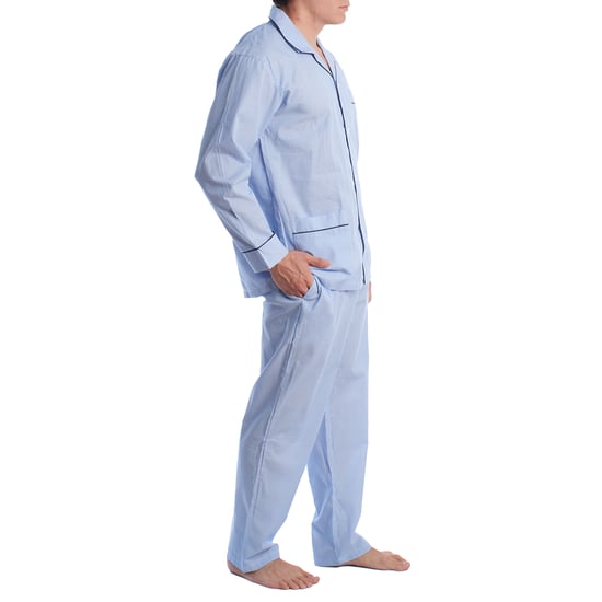 Men's Cotton Poplin Pajamas KLP5 - Image 3