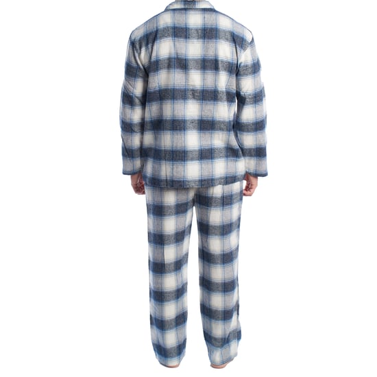 Men's Cotton Pajamas with Long-Sleeved Shirt KLP7 - Image 4