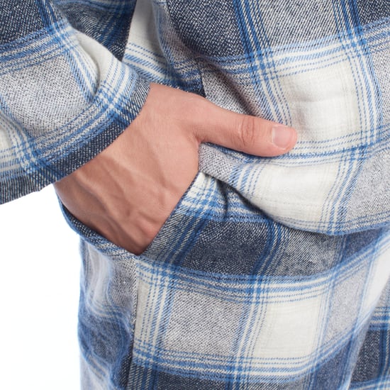Men's Cotton Pajamas with Long-Sleeved Shirt KLP7 - Image 5
