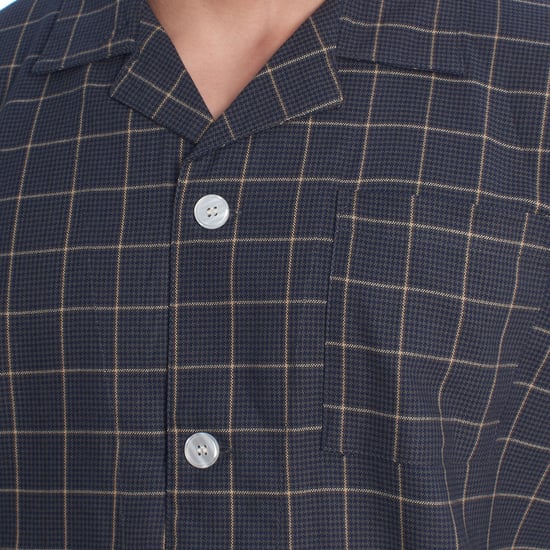 Men's Cotton Pajamas with Long-Sleeved Shirt KLP7 - Image 2