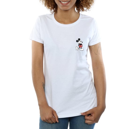 Disney Womens/Ladies Mickey Mouse Kickin Retro Chest Cotton T-Shirt (White) - Image 3