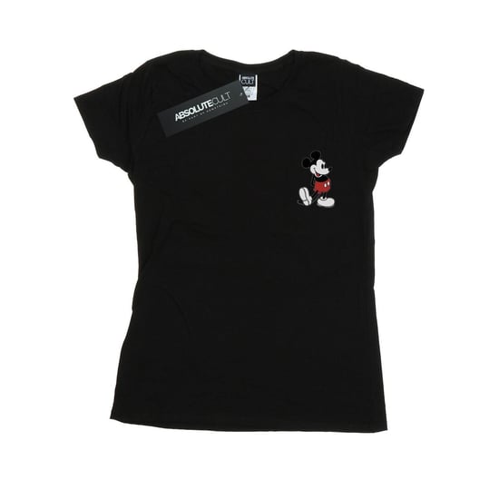 Disney Womens/Ladies Mickey Mouse Kickin Retro Chest Cotton T-Shirt (Black) - Image 1