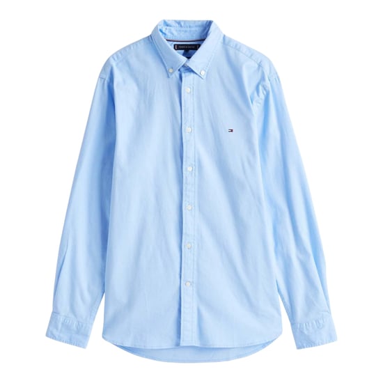 Tommy Hilfiger Regular Shirt med broderad logotyp för herrar (Vessel Blå) - Image 1