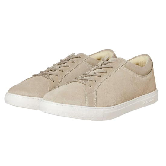 Jack And Jones Heren Galaxy Suede Trainers (Taupe) - Image 2