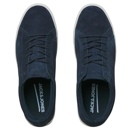 Jack And Jones Heren Galaxy Suede Trainers (Navy Blazer) - Image 5
