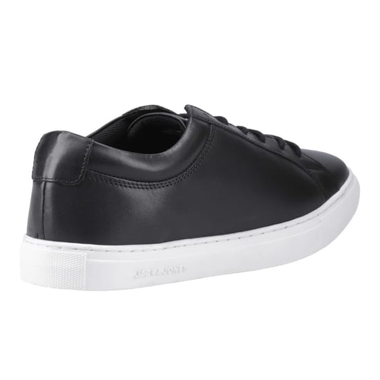 Jack And Jones Heren Galaxy Leren Trainers (Antraciet) - Image 2
