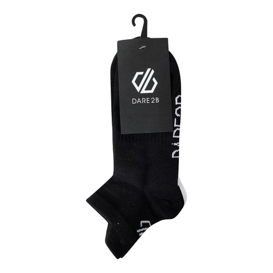 Dare 2B Unisex Adult Movement Trainer Socks (Pack of 3) (Black/White/Grey Marl) - Image 3
