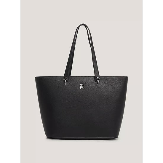 Tommy Hilfiger Th Emblem Tote Bag Black - Image 3