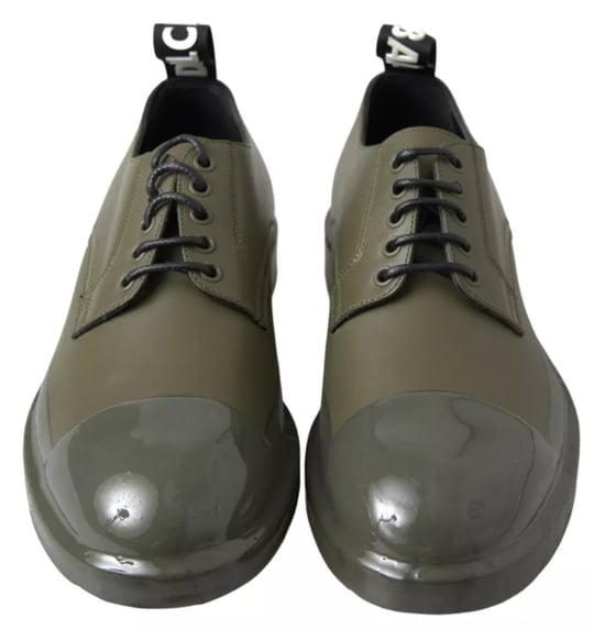 Laceless Derby Shoes Military Green - Image 2