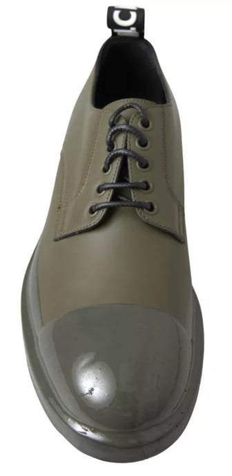 Laceless Derby Shoes Military Green - Image 6