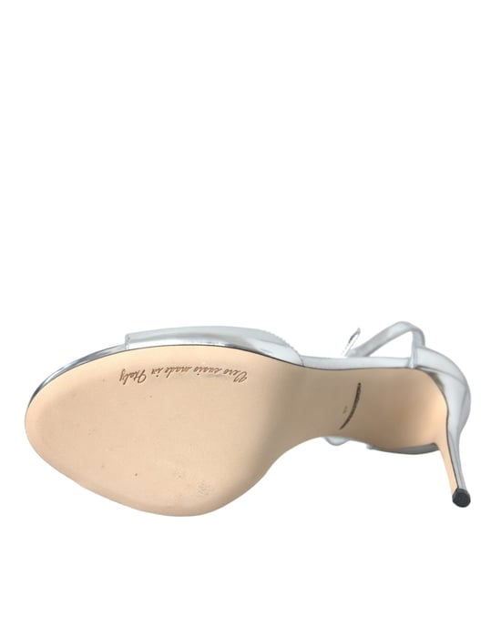 Zilveren Metallic Leren Hakken - Image 6