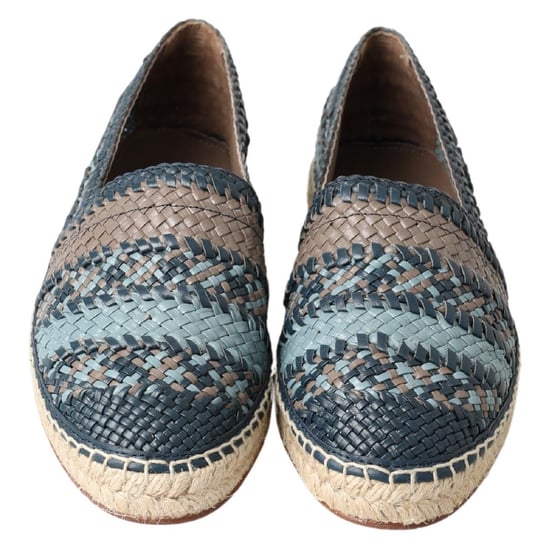 Geweven Leren Espadrilles Slipon - Image 4