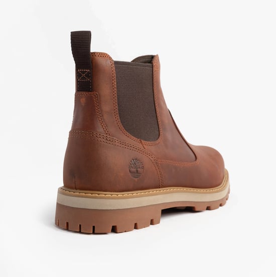 Timberland Britton Road Mid Heren Chelsea Boots Rust - Image 4