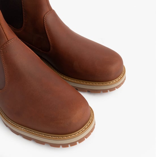 Timberland Britton Road Mid Heren Chelsea Boots Rust - Image 5