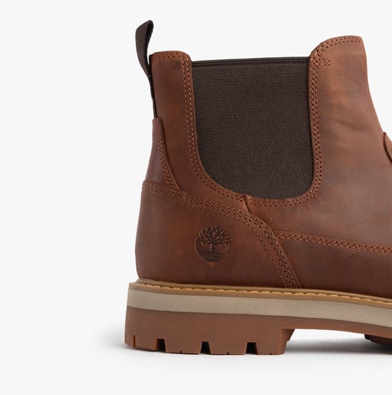 Timberland Britton Road Mid Heren Chelsea Boots Rust - Image 6