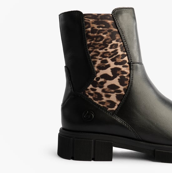 Remonte D2s70-03 Womens Side Zip Chelsea Boots Black - Image 6