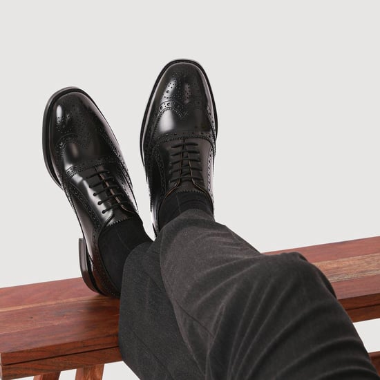 Jones Bootmaker Cannock Blake Stitched Leather Brogues - Image 5