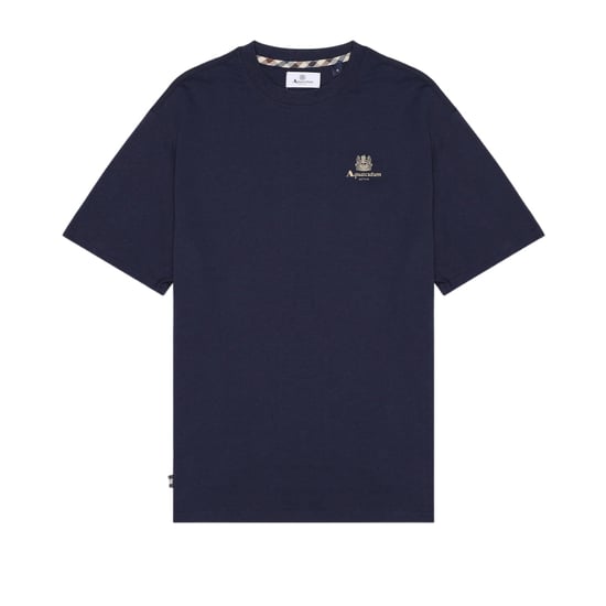 Aquascutum Active Liten Logo Marinblå T-shirt - Image 1