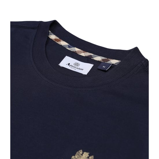 Aquascutum Active Liten Logo Marinblå T-shirt - Image 3