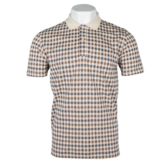 Aquascutum Active Iconic Basic Beige Polo Shirt - Image 1
