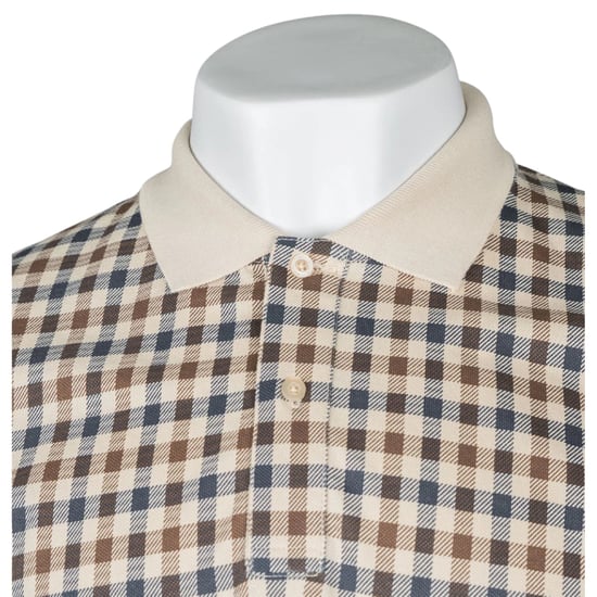 Aquascutum Active Iconic Basic Beige Polo Shirt - Image 3