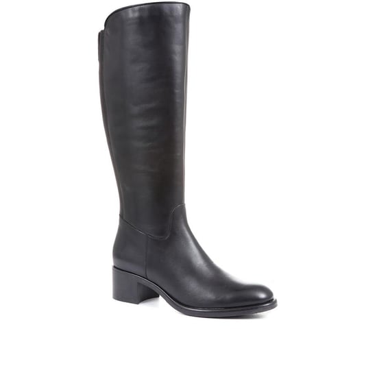Jones Bootmaker Donatella Knee High Leather Boots - Image 1
