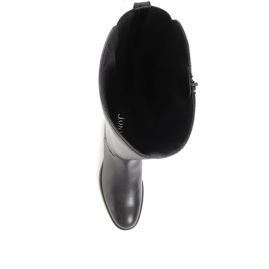 Jones Bootmaker Donatella Knee High Leather Boots - Image 4