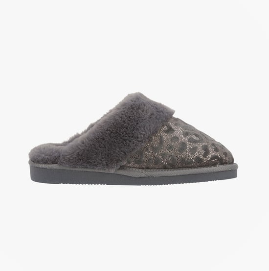 Jo & Joe Lyla Womens Mule Slippers Grey - Image 1