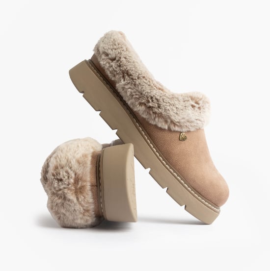Skechers Keepsakes Lite - Cozy Blend Damsandaler Taupe - Image 2