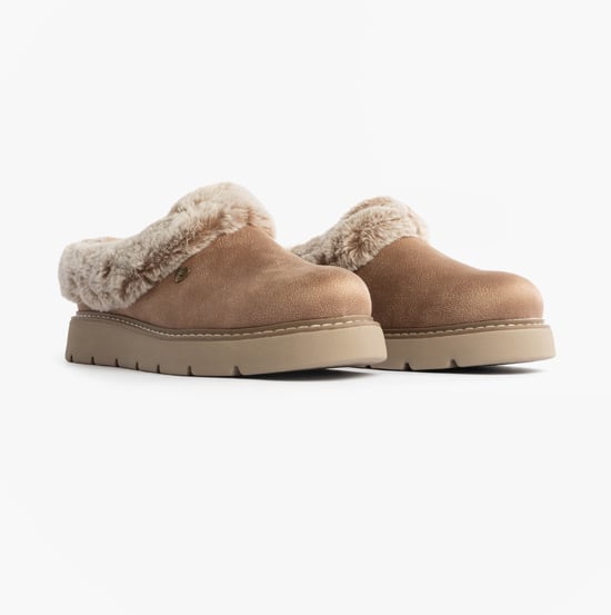 Skechers Keepsakes Lite - Cozy Blend Damsandaler Taupe - Image 4
