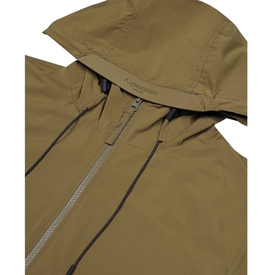 Aquascutum Active Hooded Stretch Windbreaker Army Green Jacket - Image 3