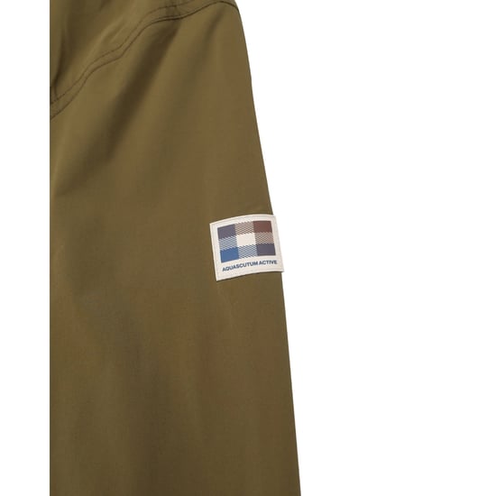 Aquascutum Active Hooded Stretch Windbreaker Army Green Jacket - Image 5