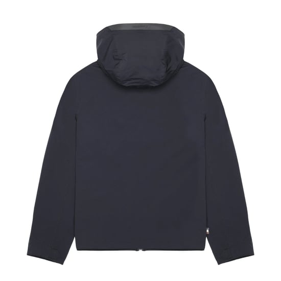 Aquascutum Active Hooded Stretch Windbreaker Navy Blue Jacket - Image 2