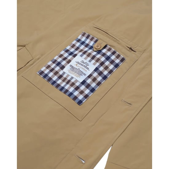 Aquascutum Active Stretch Caban Trenchcoat Khaki Jacka - Image 5