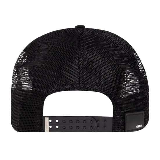 Amiri Three Star Trucker Hat Zwart Lime - Image 4